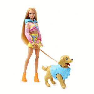عروسک باربی با سگ DEFA LUCY کد8485
