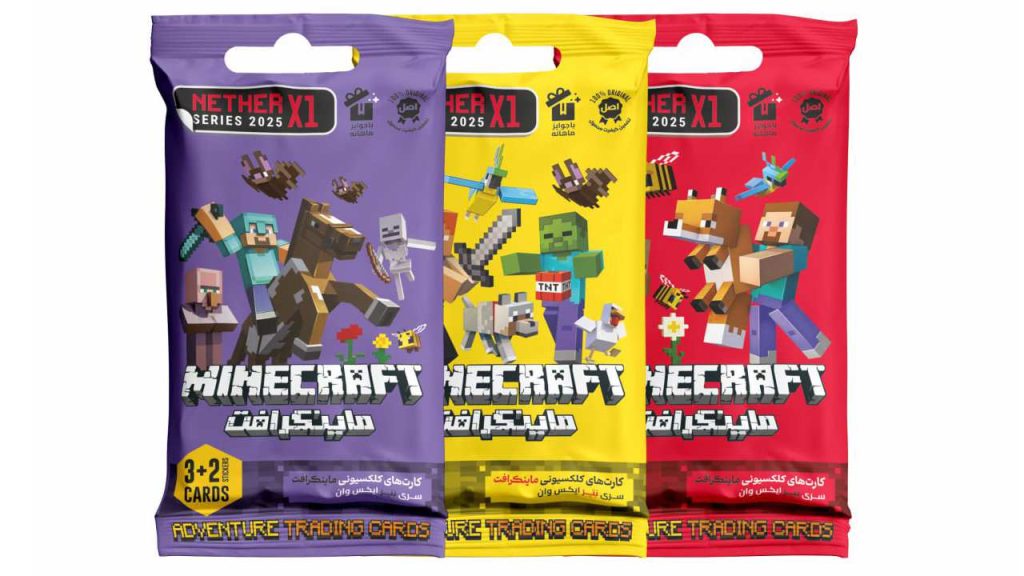 کارت بازی طرح کیمدی ماینکرافت سری هیروز 2025