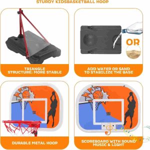 حلقه بسکتبال پایه دار 180 سانتیمتری