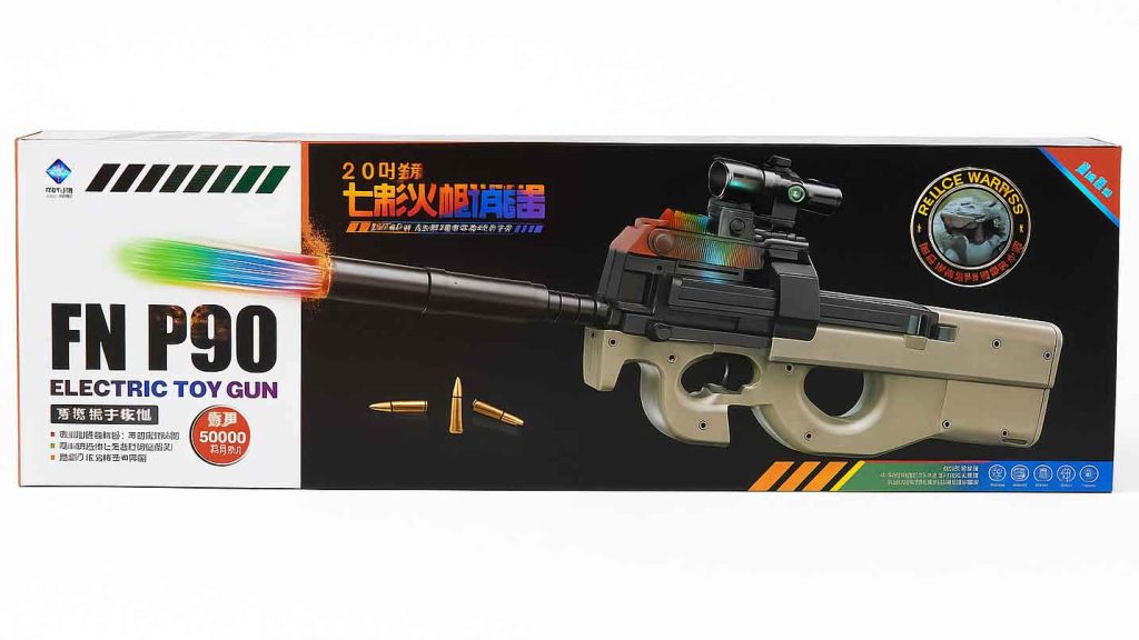 تفنگ شارژی مدل تیر ژله ای FN P90