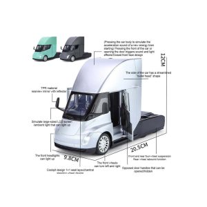 ماکت فلزی تریلی تسلا کد 2449B