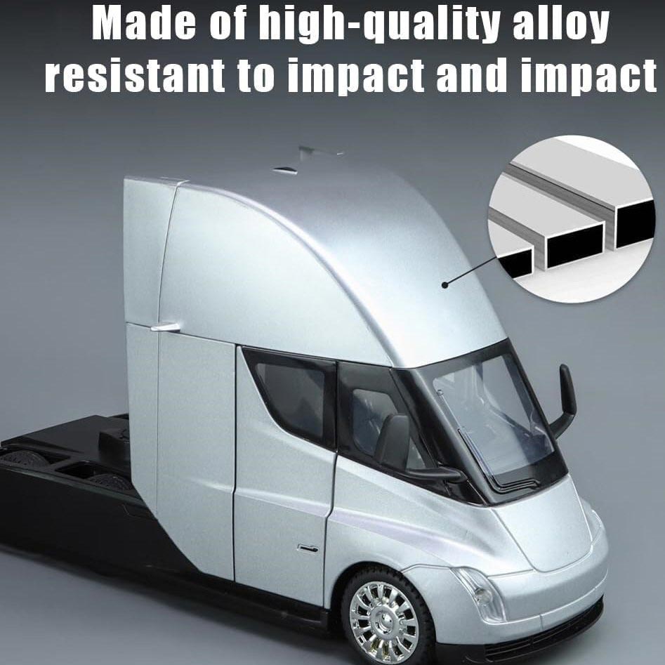 ماکت فلزی تریلی تسلا کد 2449B 