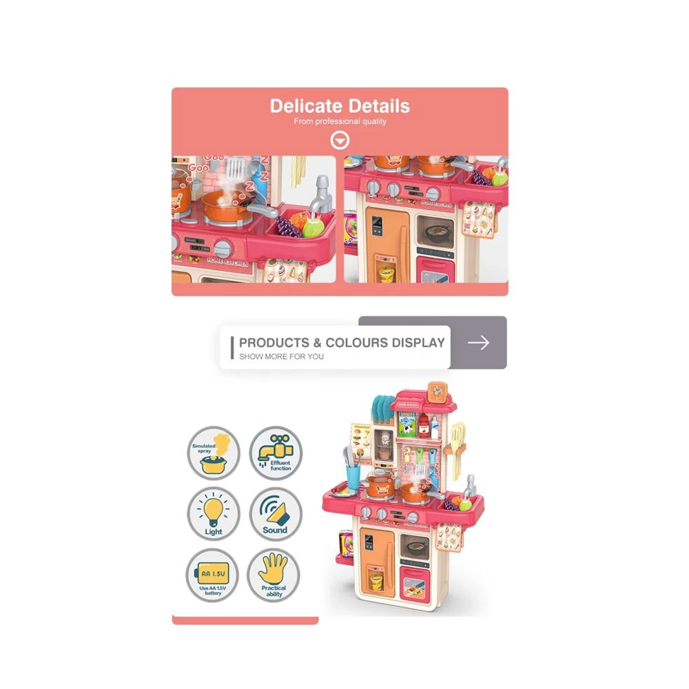 20250831_132357_711938550 اسباببازی آشپزخانه هوشمند مدل 42 قطعه