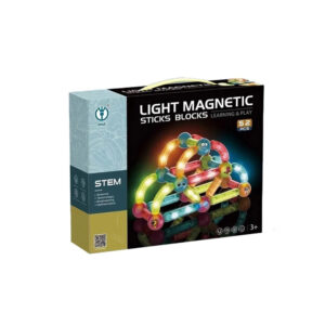 اسباب بازی مگنت آهنربایی چراغ دار 52 قطعه