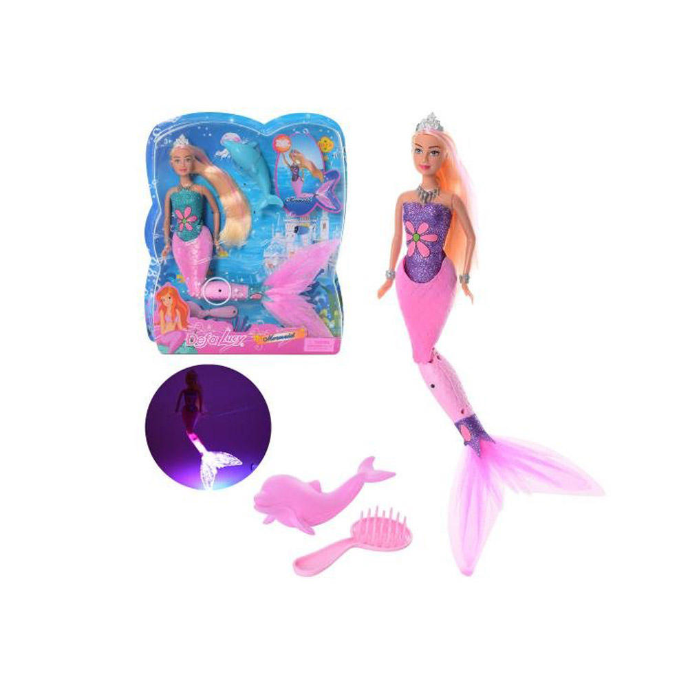 large_2022061700039515423 عروسک باربی مدل پری دریایی Defa Lucy 8243