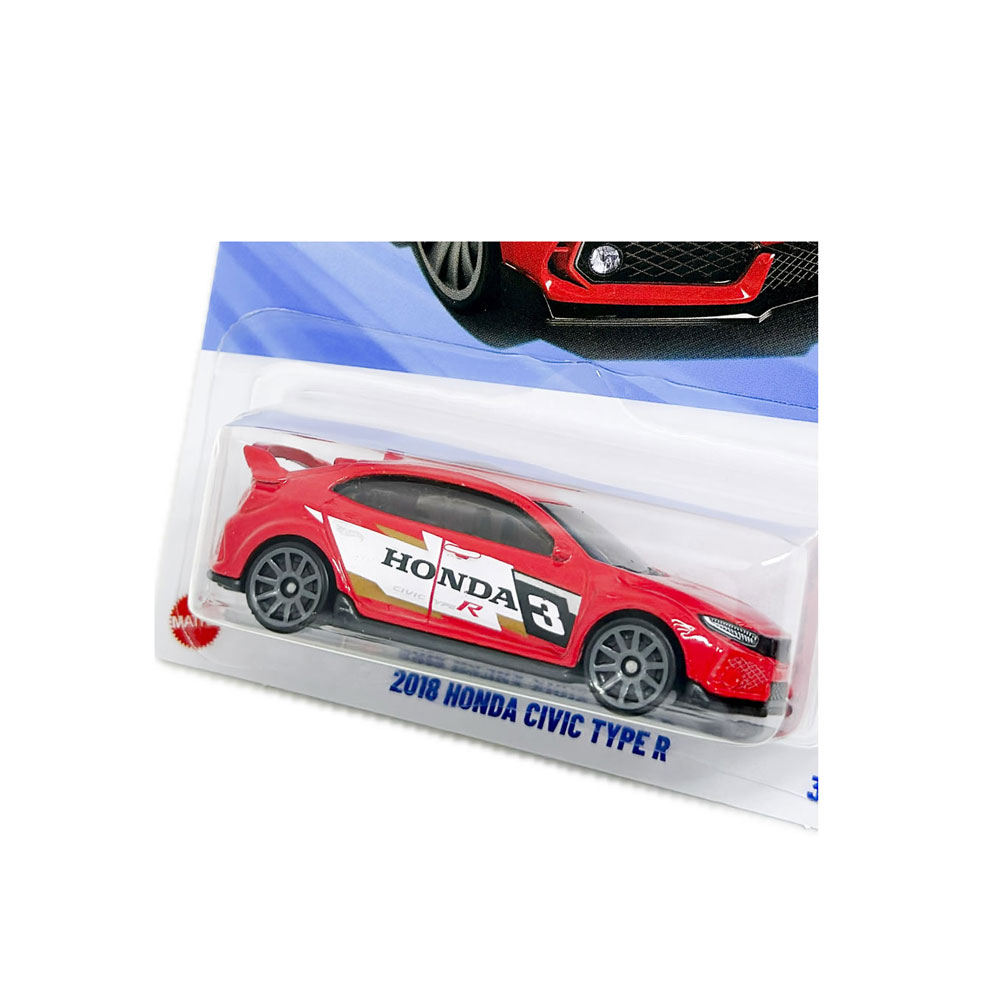 Hot-Wheels-2018-Honda-Civic-Type-R-HYY64-Short-Card ماکت ماشین هات ویلز مدل هوندا HONDA TYPER
