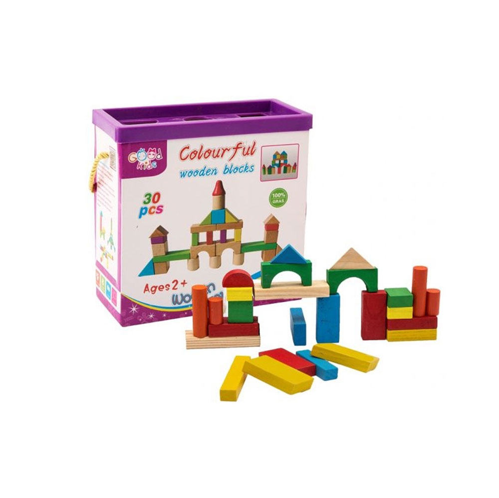 IMG_8803 بازی فکری ساختنی بریکس چوبی 30 قطعه