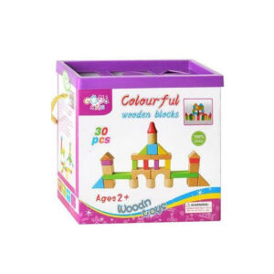 بازی فکری ساختنی بریکس چوبی 30 قطعه