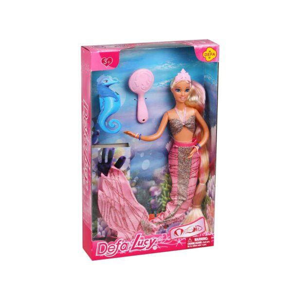 عروسک باربی مدل پری دریایی Defa Lucy 8225