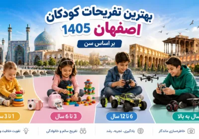 بهترین تفریحات کودکان اصفهان 1405 | بر اساس سن